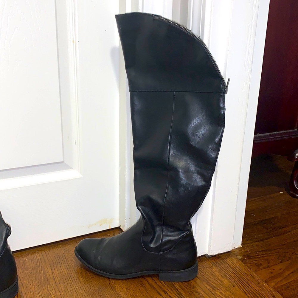 Black Over the Knee Charlotte Russe Boots